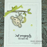 Card using little Monkey