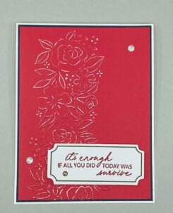 All occasions card using two tone cardstock