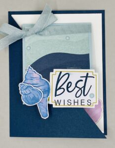Outside and inside Best Wishes Card.